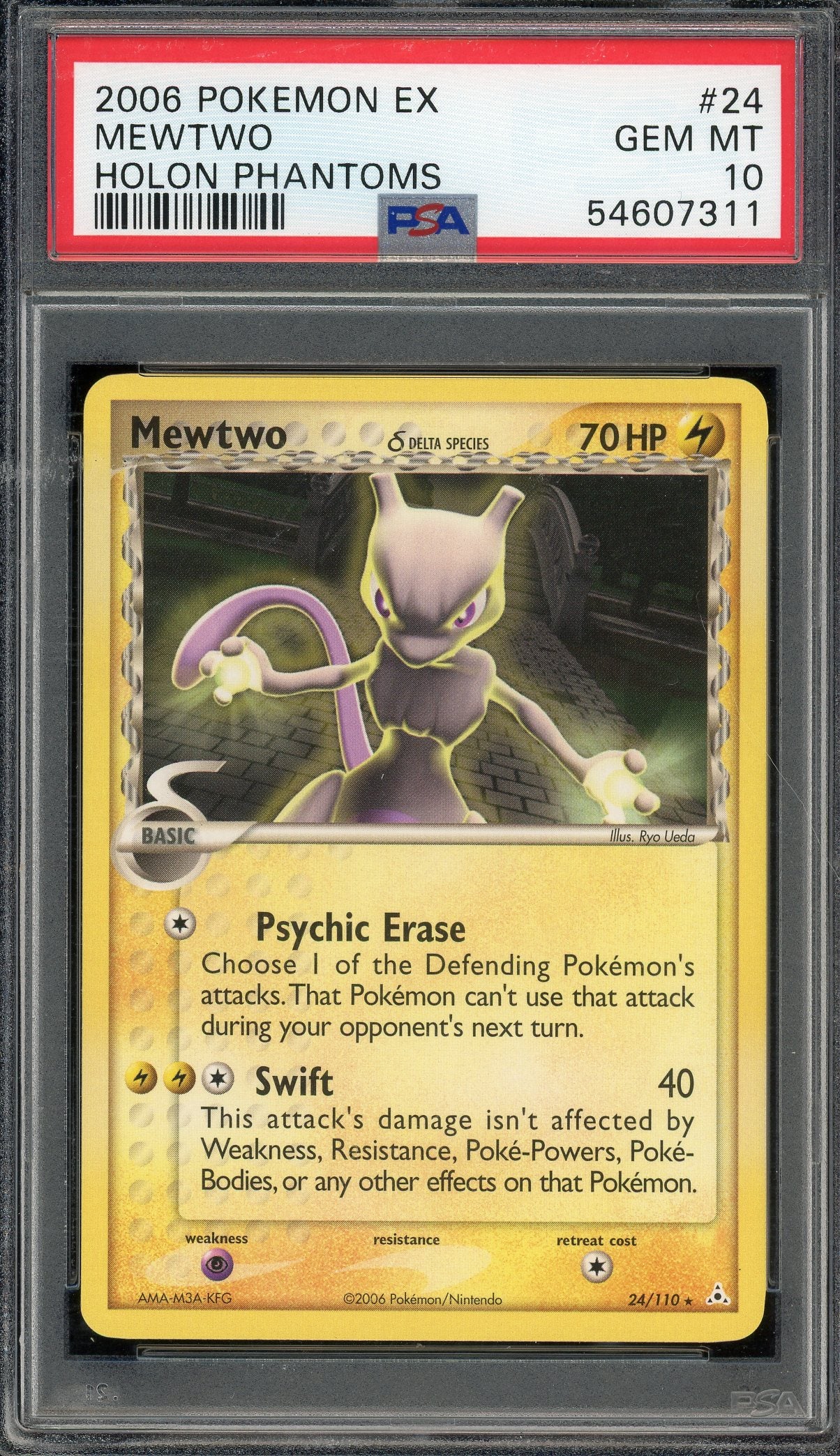 PSA 10 MEWTWO HOLON PHANTOMS