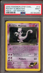 PSA 9 ROCKET'S MEWTWO HOLO GYM CHALLENGE 1ST ED