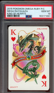 PSA 10 MEGA RAYQUAZA KING OF HEARTS