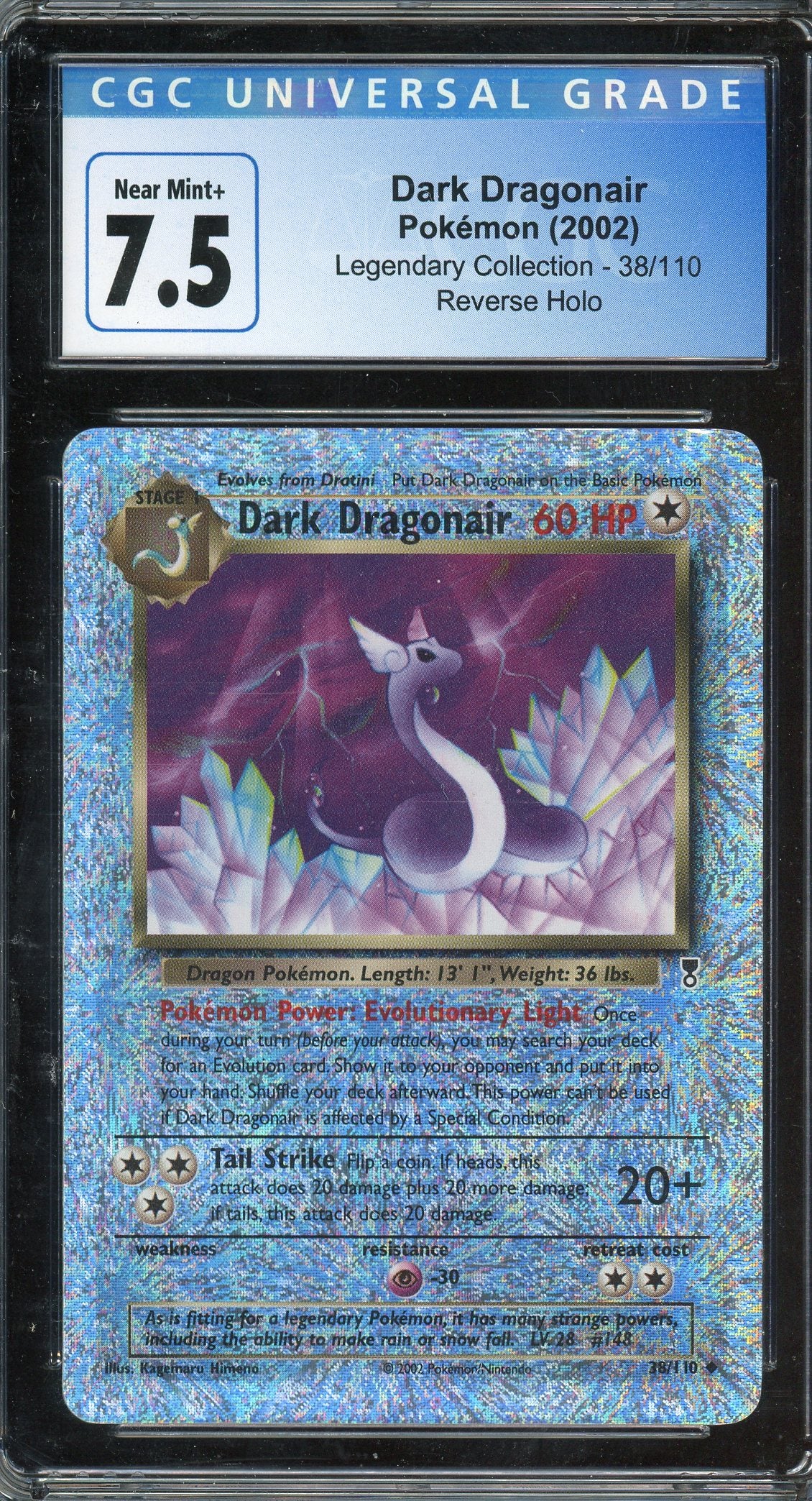 CGC 7.5 DARK DRAGONAIR REVERSE HOLO