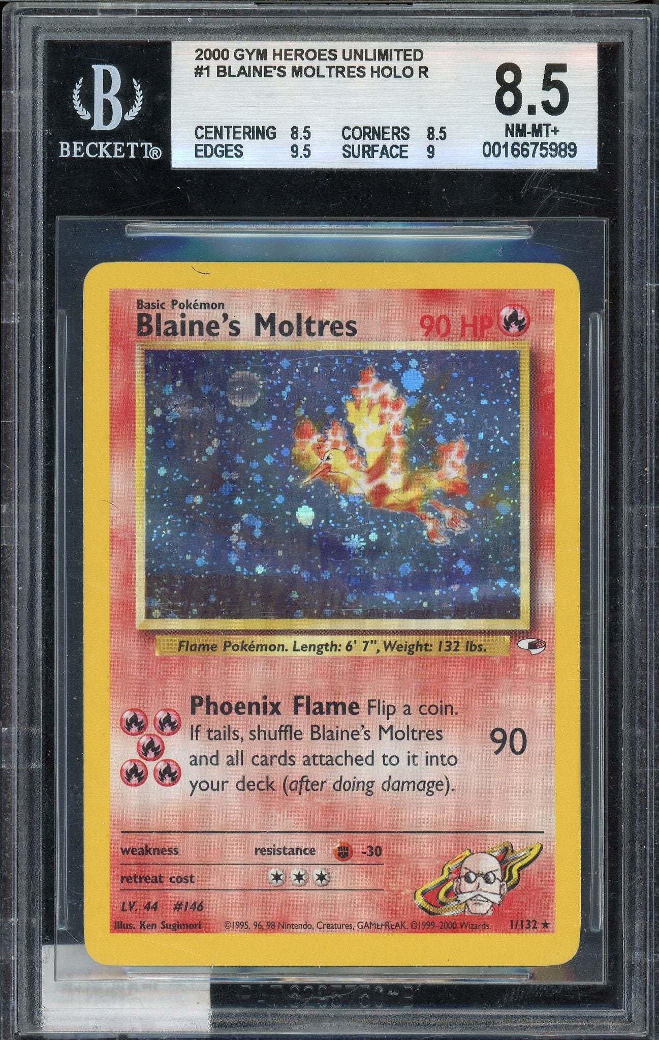 BGS 8.5 BLAINE'S MOLTRES HOLO R