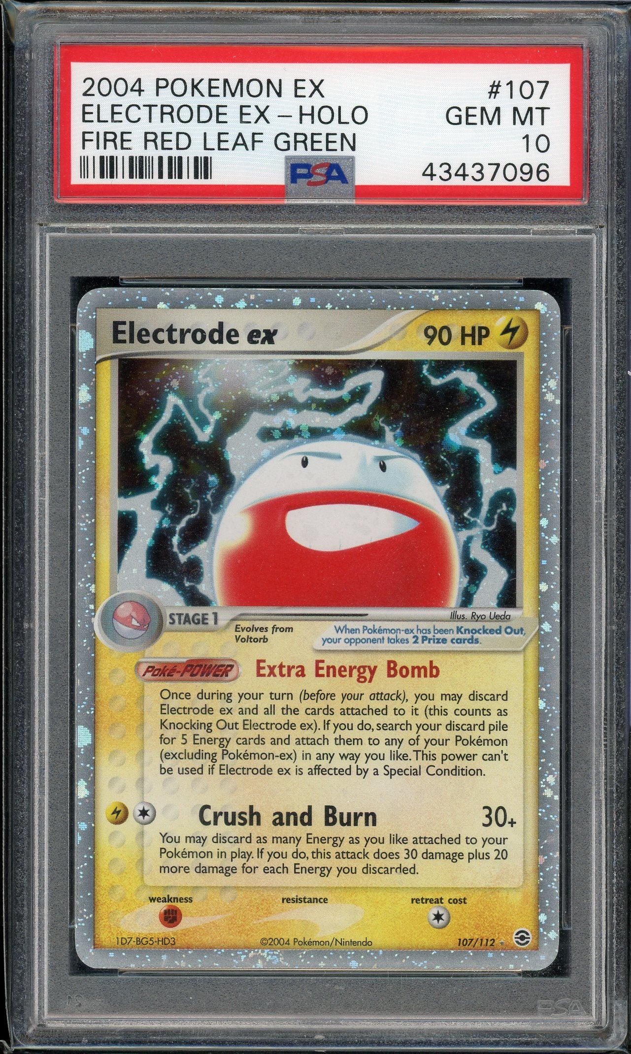 PSA 10 ELECTRODE EX-HOLO FIRE RED & LEAF GREEN