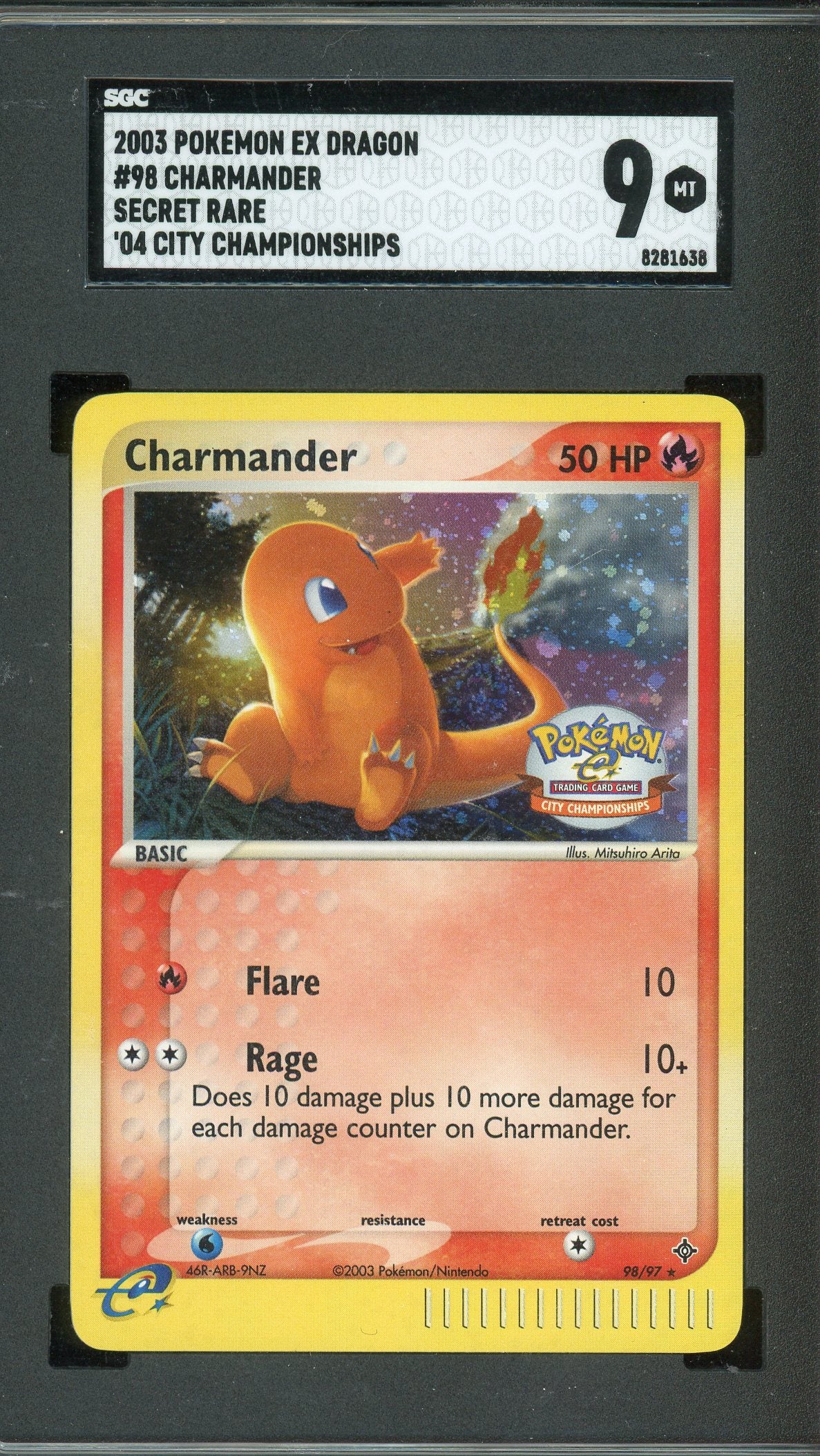 SGC 9 CHARMANDER SECRET RARE