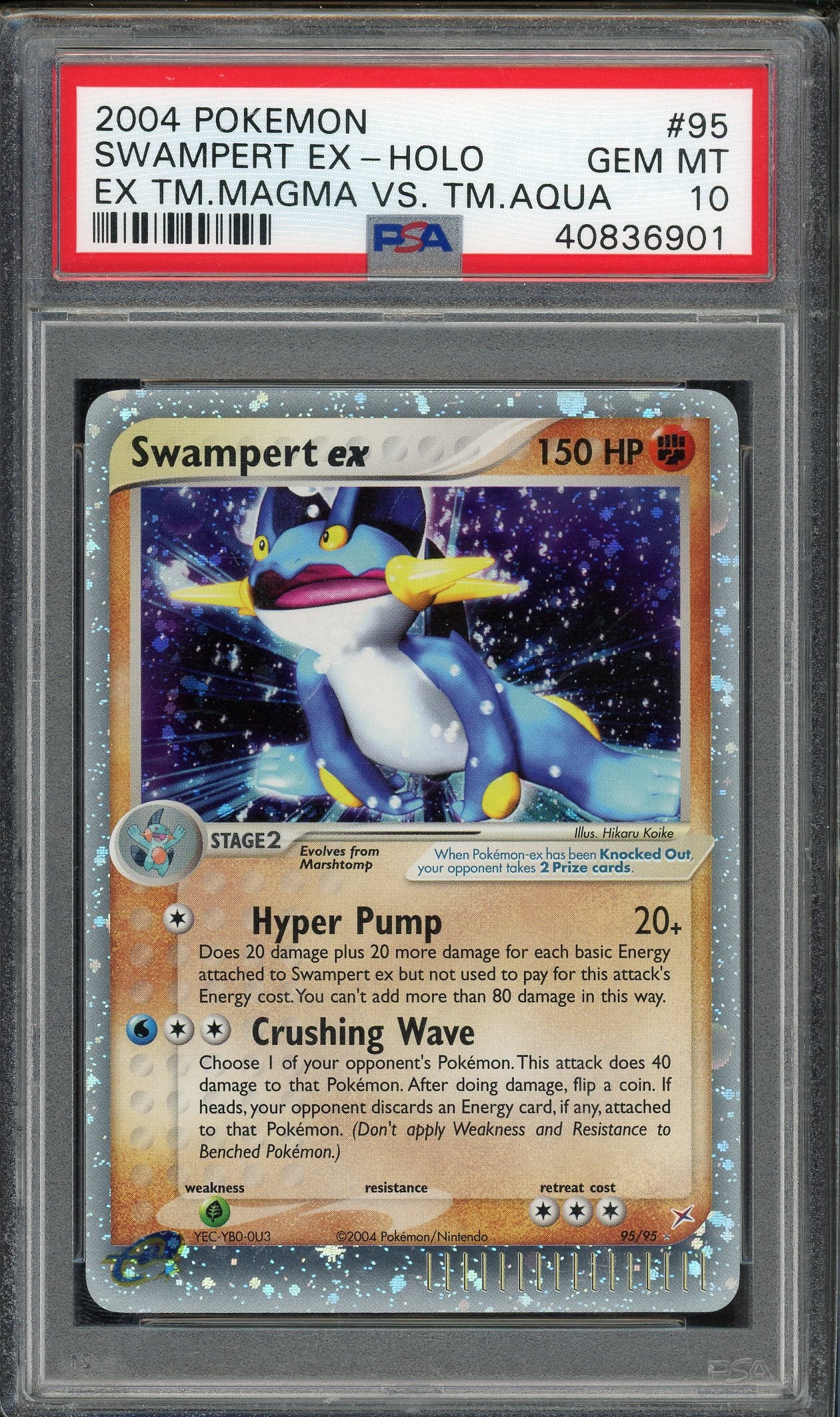 PSA 10 SWAMPERT EX-HOLO