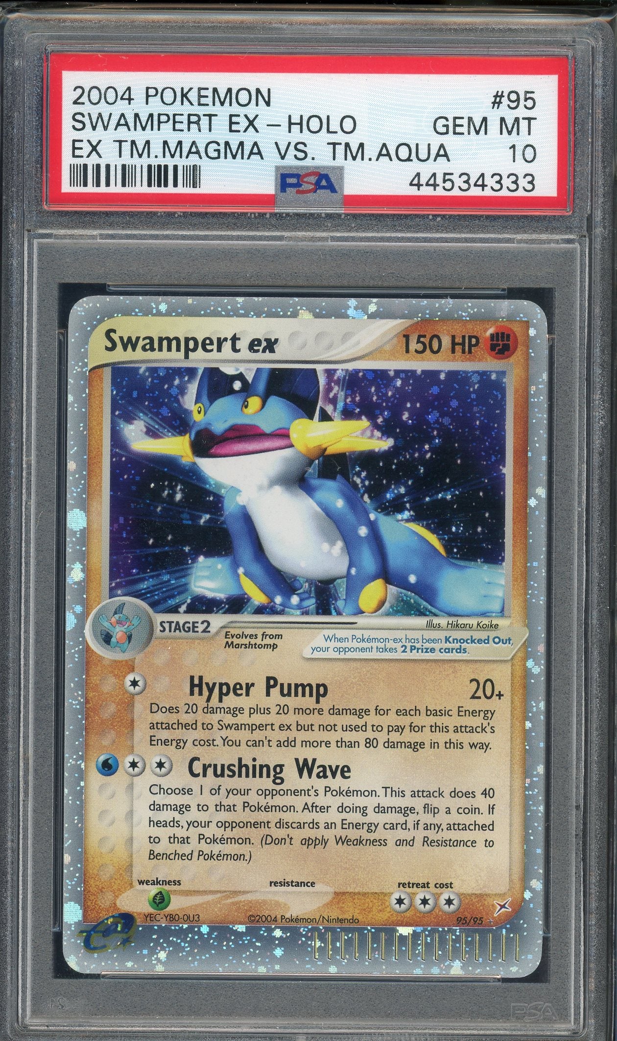 PSA 10 SWAMPERT EX-HOLO