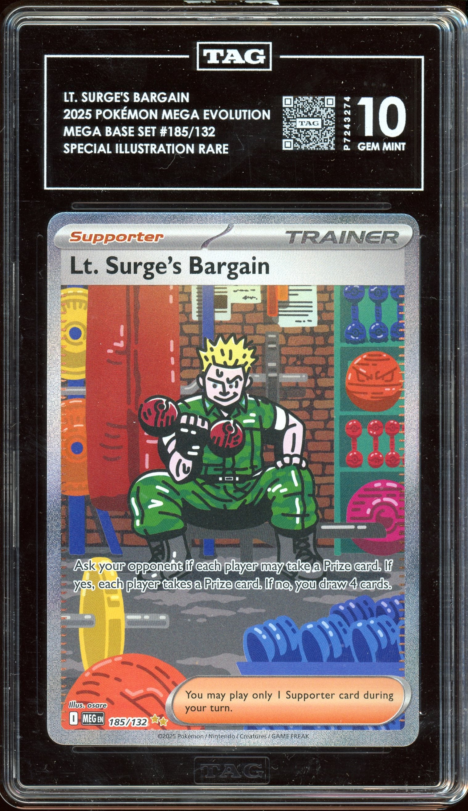 TAG 10 LT. SURGE'S BARGAIN MEGA EVOLUTION