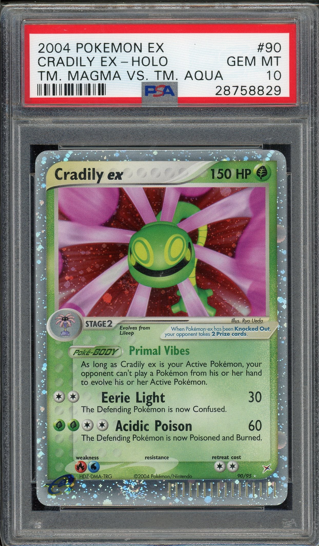 PSA 10 CRADILY EX-HOLO