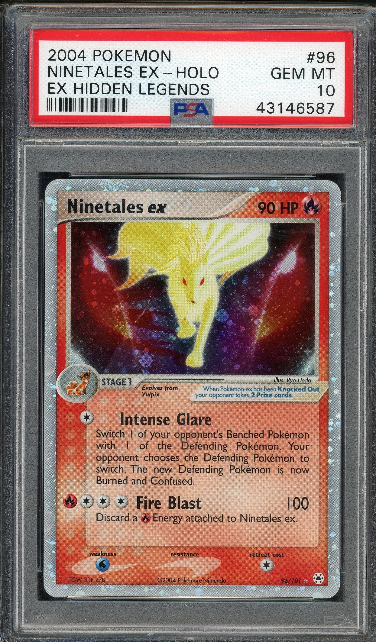 PSA 10 NINETALES EX-HOLO HIDDEN LEGENDS