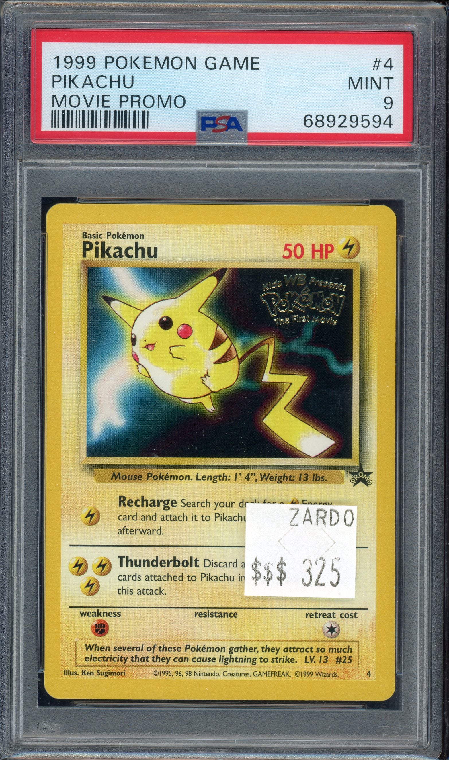PSA 9 PIKACHU MOVIE PROMO