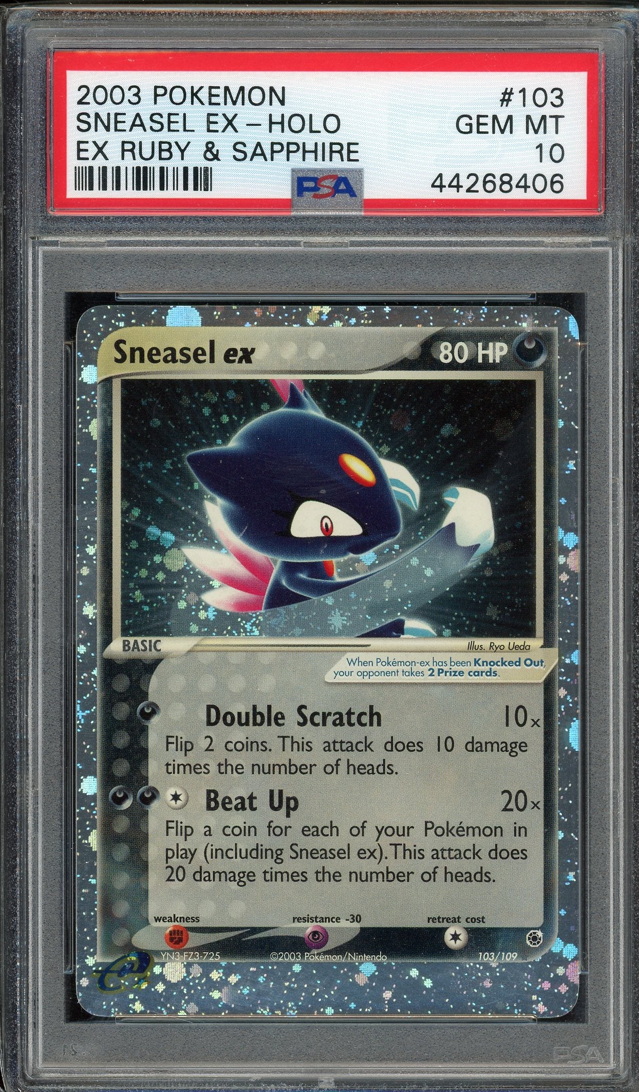 PSA 10 SNEASEL EX-HOLO RUBY & SAPPHIRE