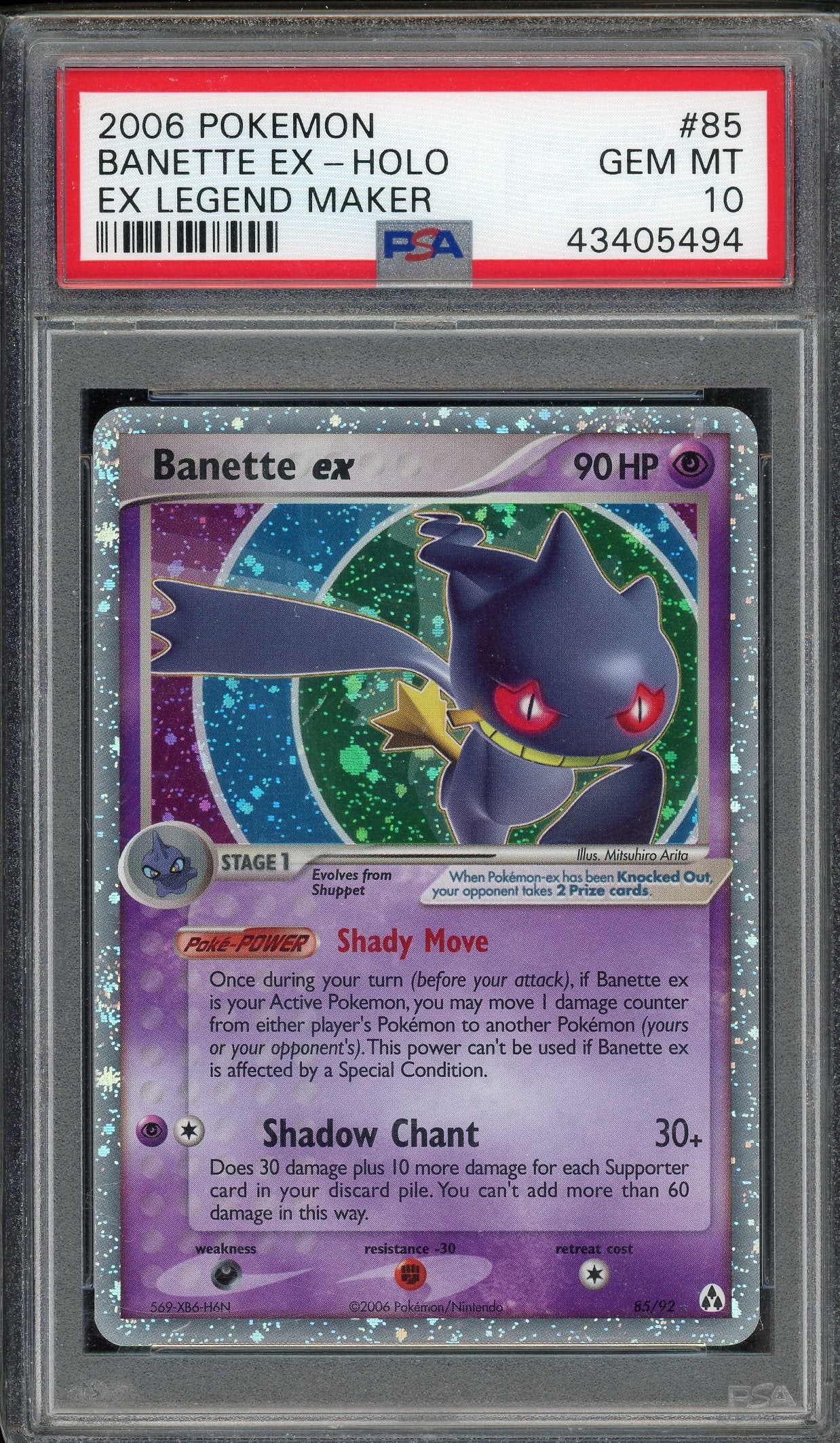 PSA 10 BANETTE EX-HOLO LEGEND MAKER