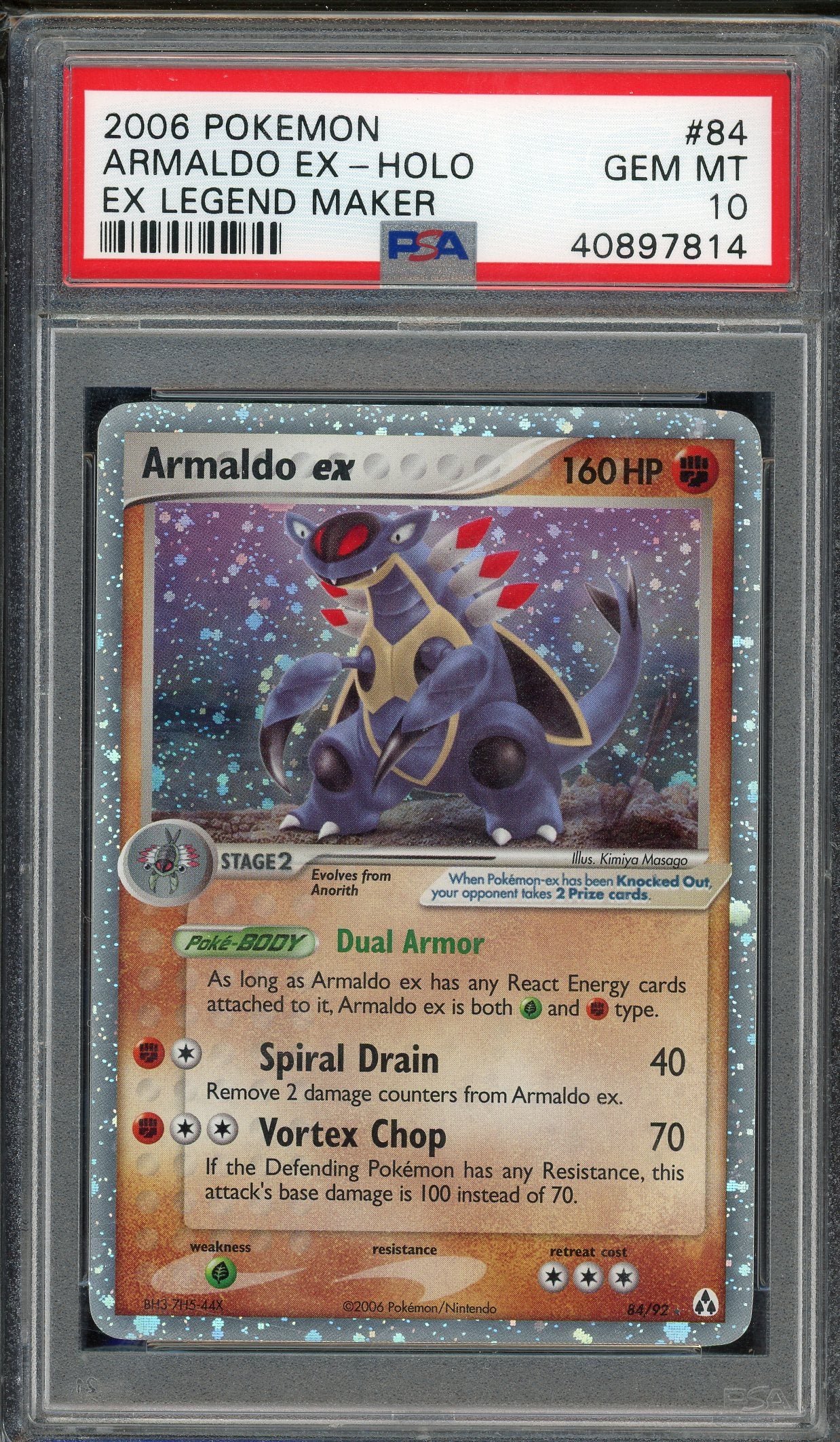 PSA 10 ARMALDO EX-HOLO LEGEND MAKER