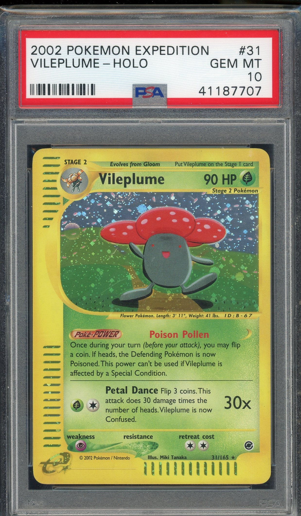 PSA 10 VILEPLUME-HOLO