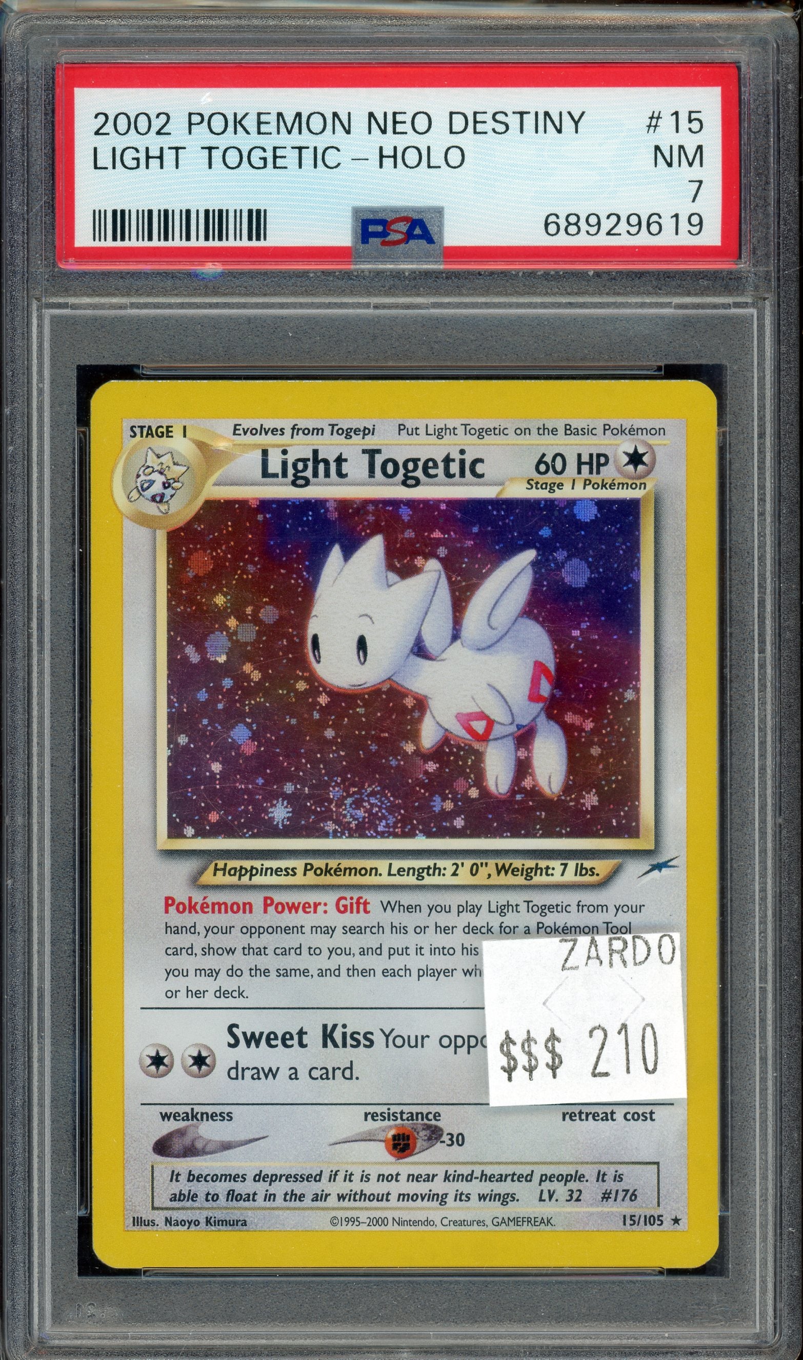 PSA 7 LIGHT TOGETIC - HOLO NEO DESTINY