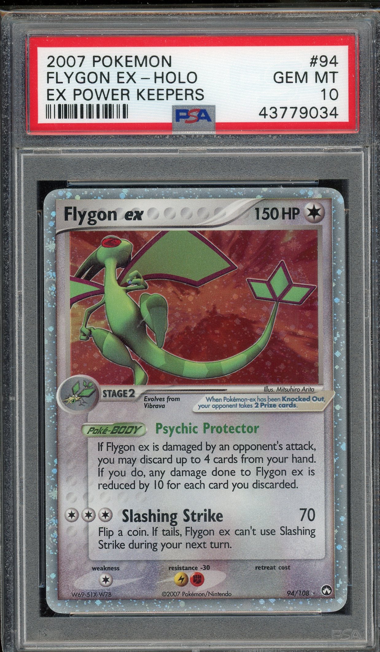 PSA 10 FLYGON EX-HOLO POWER KEEPERS