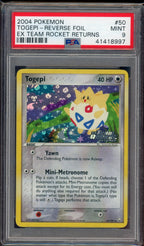 PSA 9 TOGEPI REVERSE HOLO EX TEAM ROCKET RETURNS