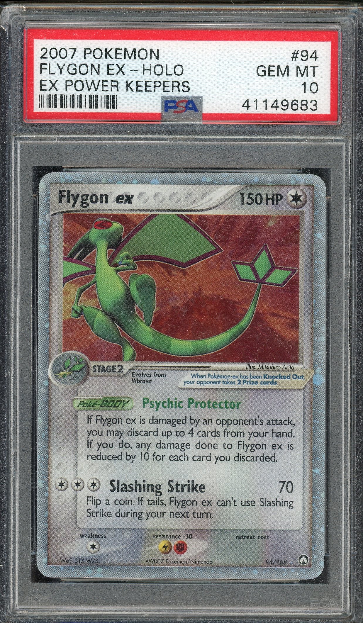 PSA 10 FLYGON EX-HOLO POWER KEEPERS