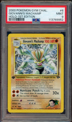 PSA 9 GIOVANNI'S MACHAMP HOLO 1ST EDITION