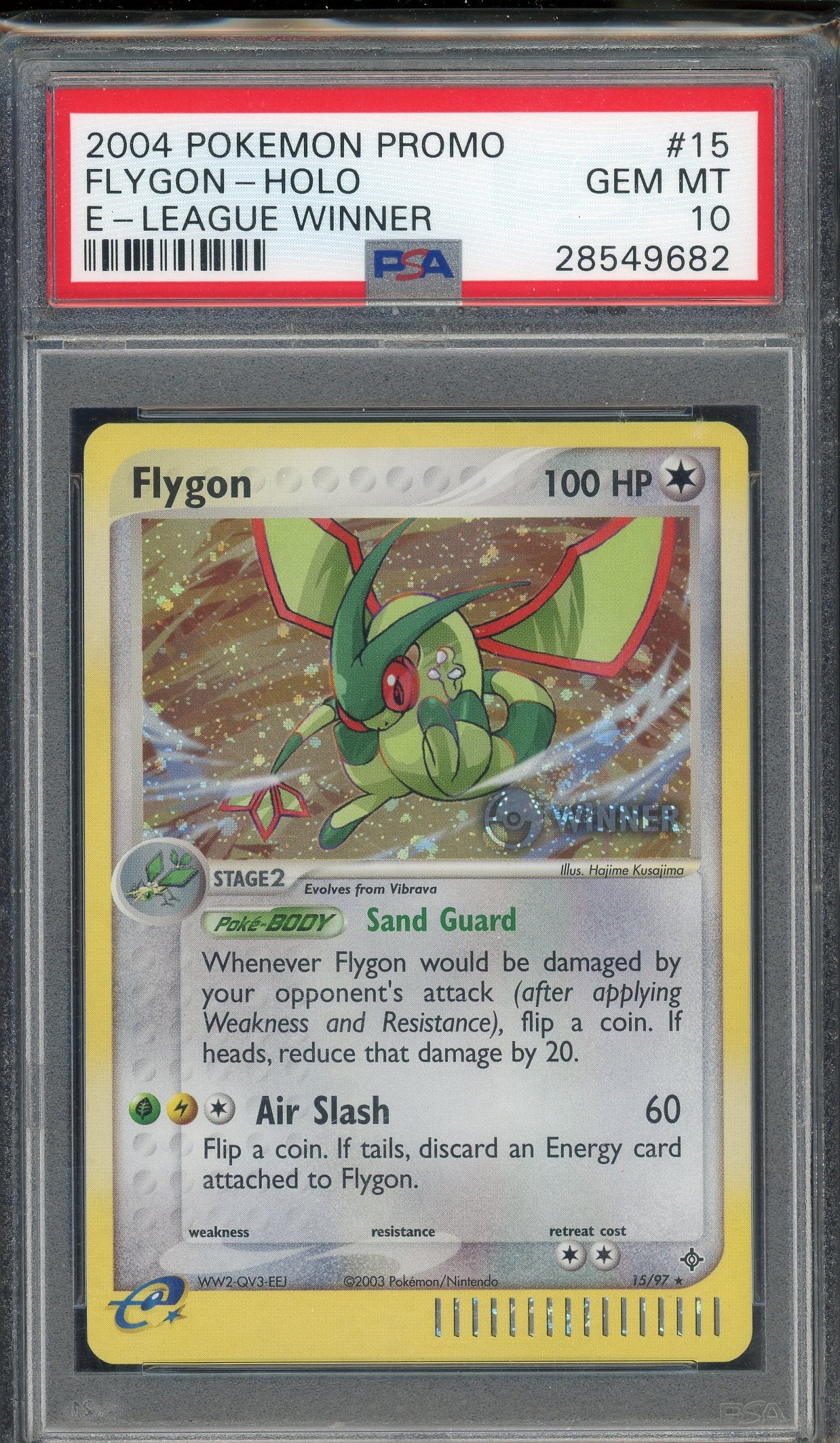 PSA 10 FLYGON-HOLO E-LEAGUE WINNER