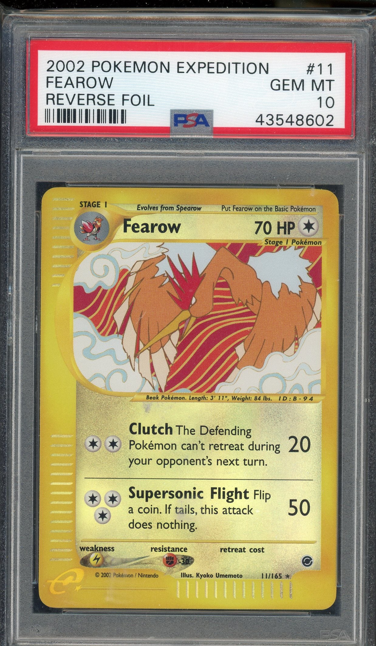 PSA 10 FEAROW-REV.FOIL