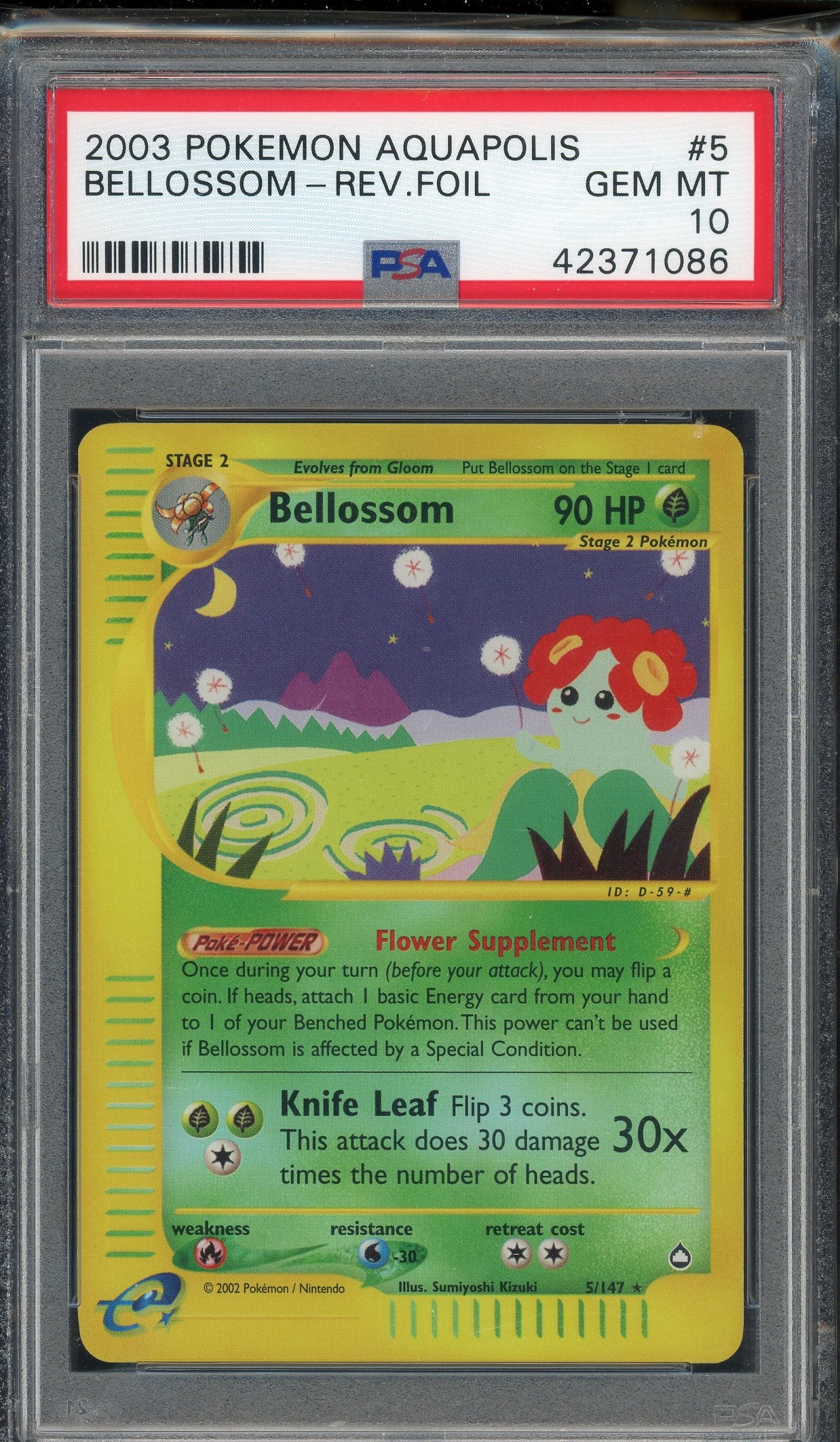 PSA 10 BELLOSSOM-REV.FOIL