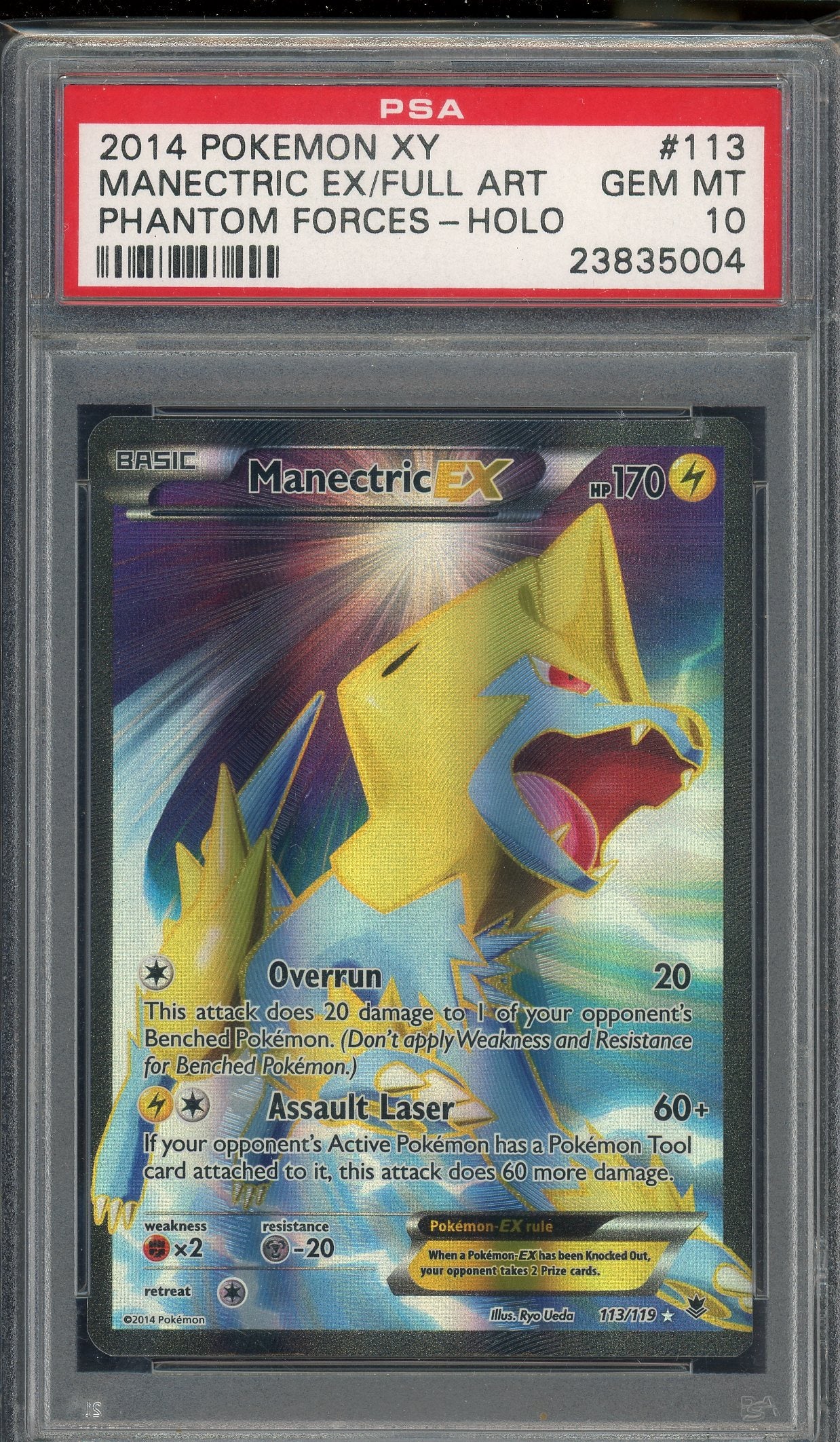 PSA 10 FA/MANECTRIC EX PHANTOM FORCES