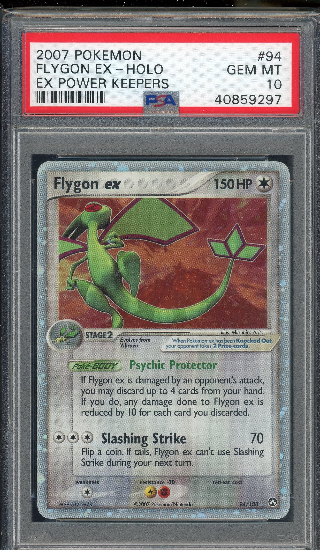 PSA 10 FLYGON EX-HOLO POWER KEEPERS