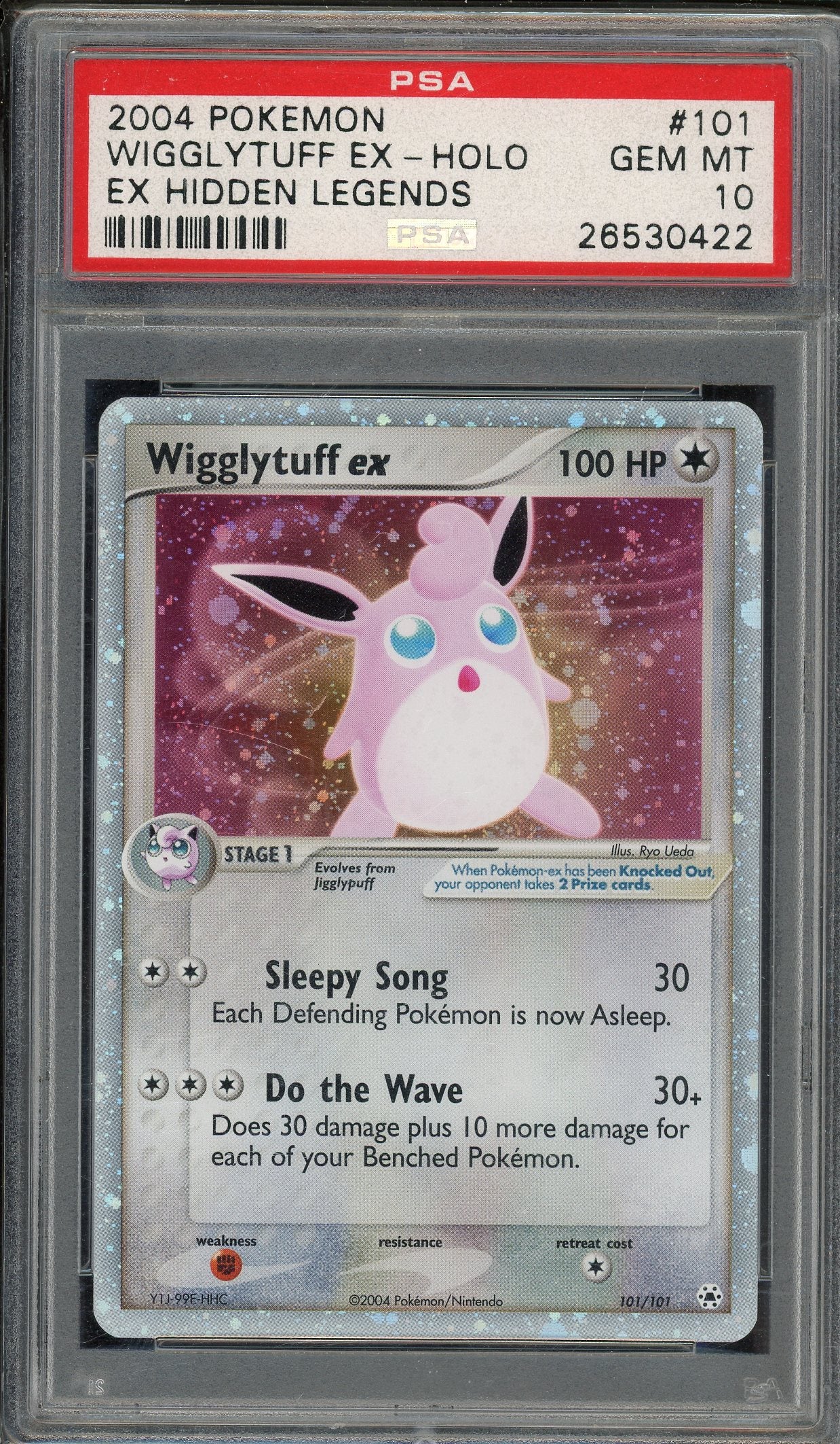 PSA 10 WIGGLYTUFF EX-HOLO HIDDEN LEGENDS