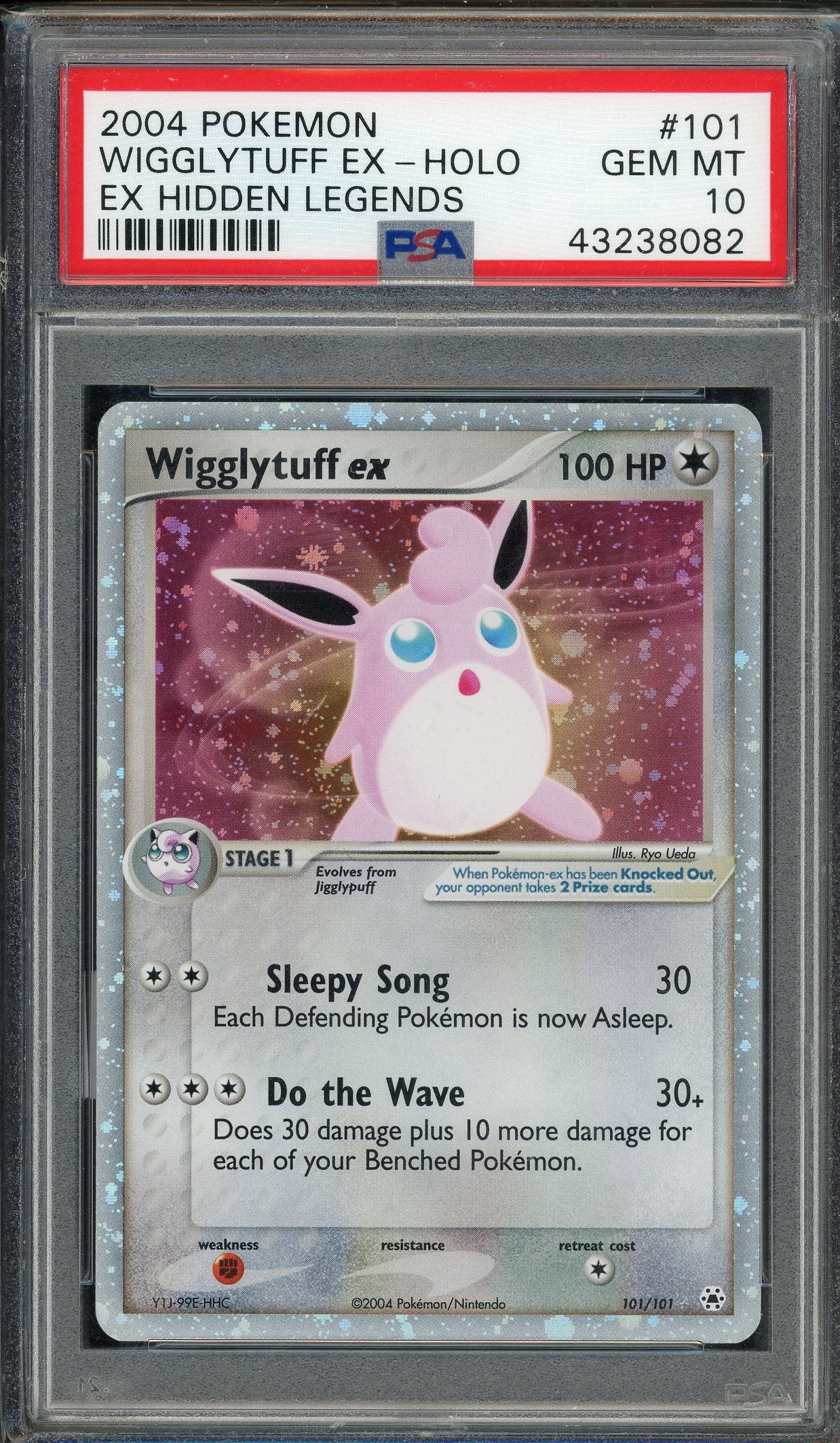 PSA 10 WIGGLYTUFF EX-HOLO HIDDEN LEGENDS