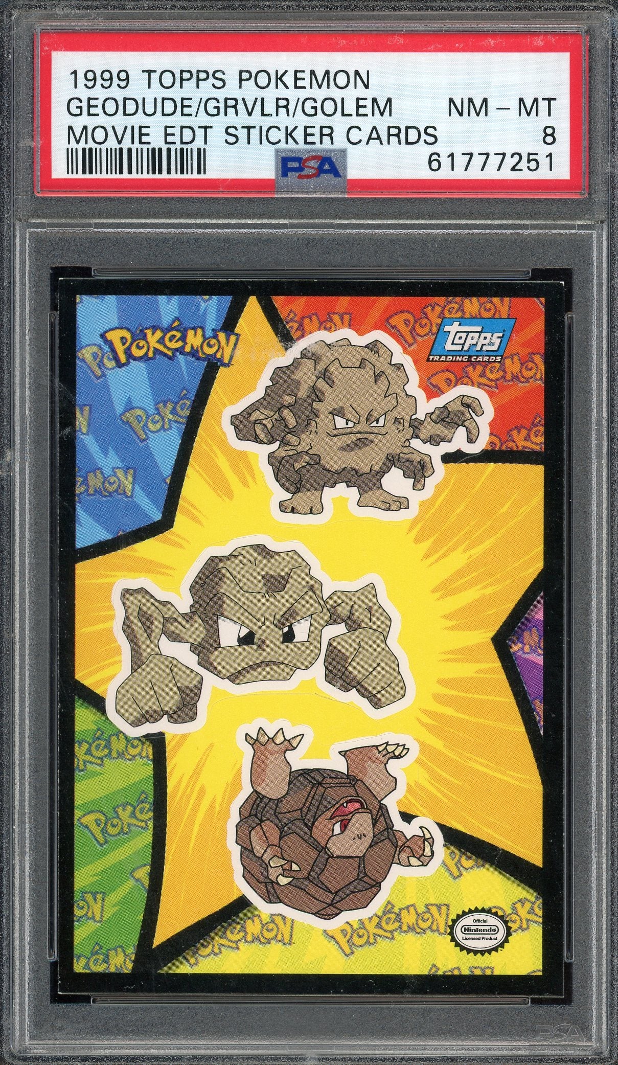 PSA 8 GEODUDE/GRVLR/GOLEM