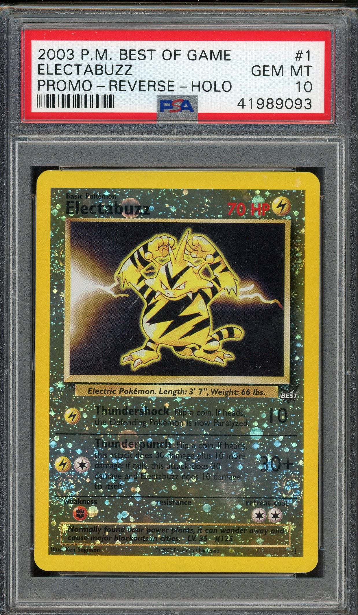 PSA 10 ELECTABUZZ-REV.FOIL PROMO