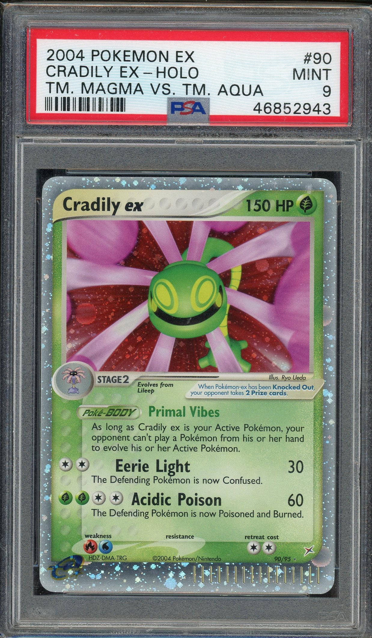 PSA 9 CRADILY EX-HOLO