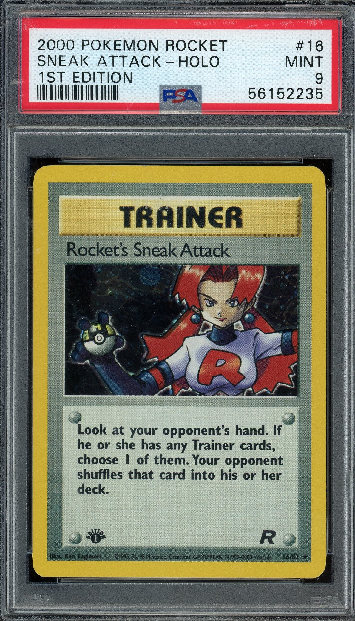 PSA 9 SNEAK ATTACK-HOLO 1ST EDITION