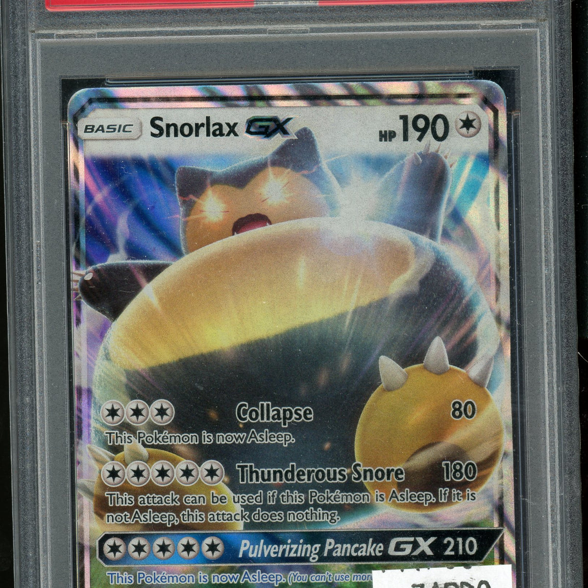 PSA 6 SNORLAX GX-HOLO PROMO-SNORLAX GX BOX PSA 6 SNORLAX GX-HOLO PROMO-SNORLAX GX BOX