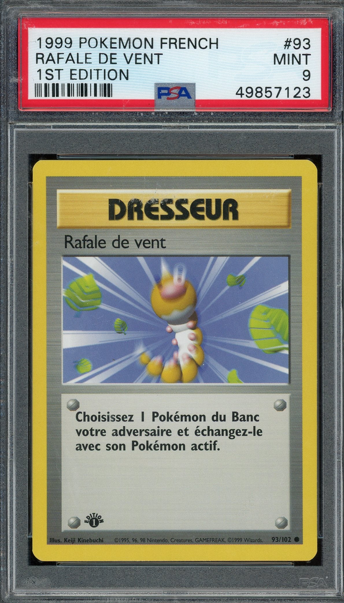 PSA 9 RAFALE DE VENT 1ST EDITION