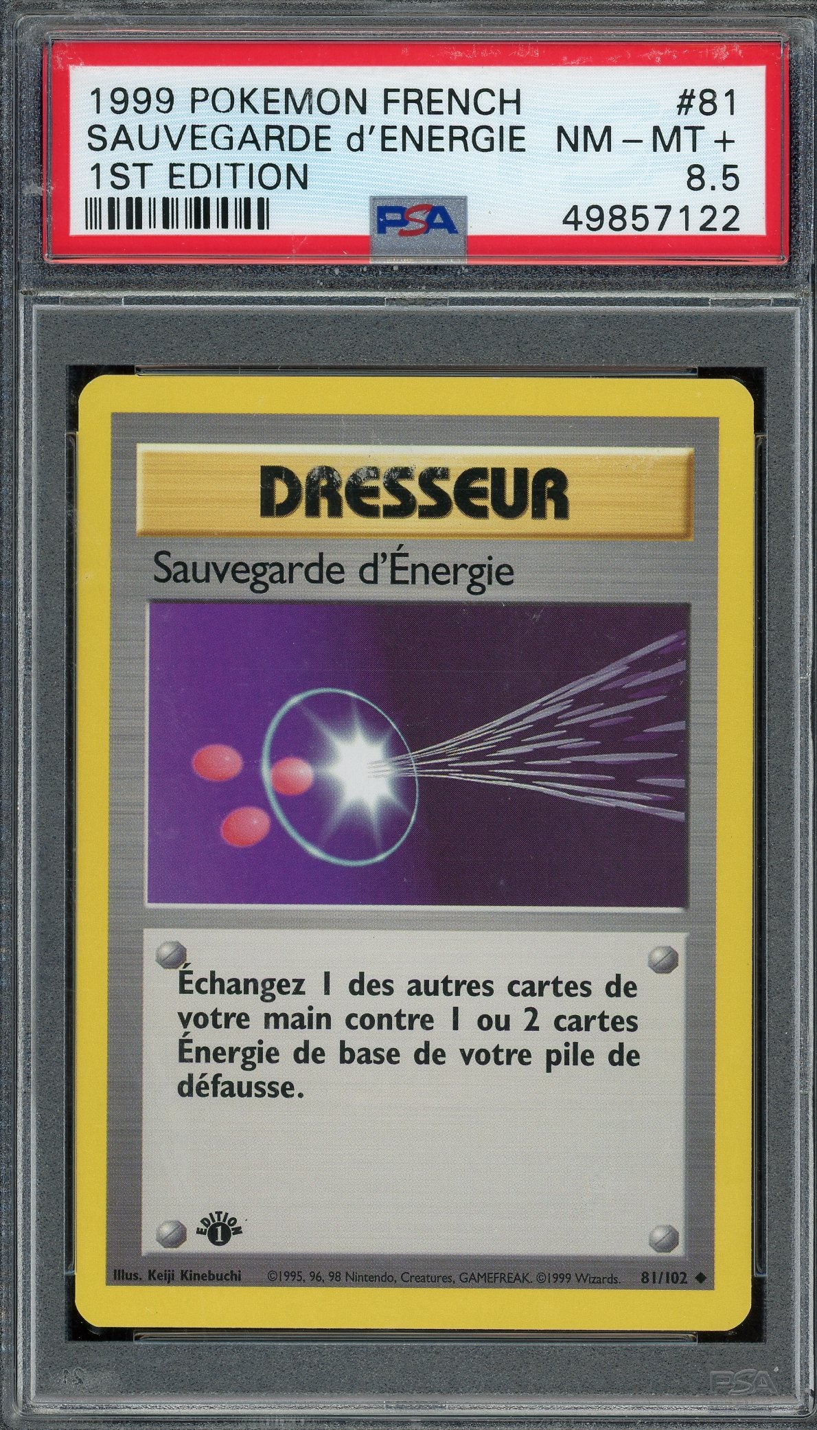 PSA 8.5 SAUVEGARDE D'ENERGIE 1ST EDITION