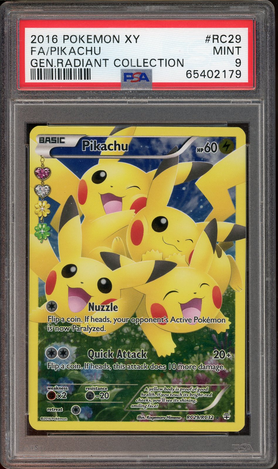 PSA 9 FA/PIKACHU RADIANT COLLECTION