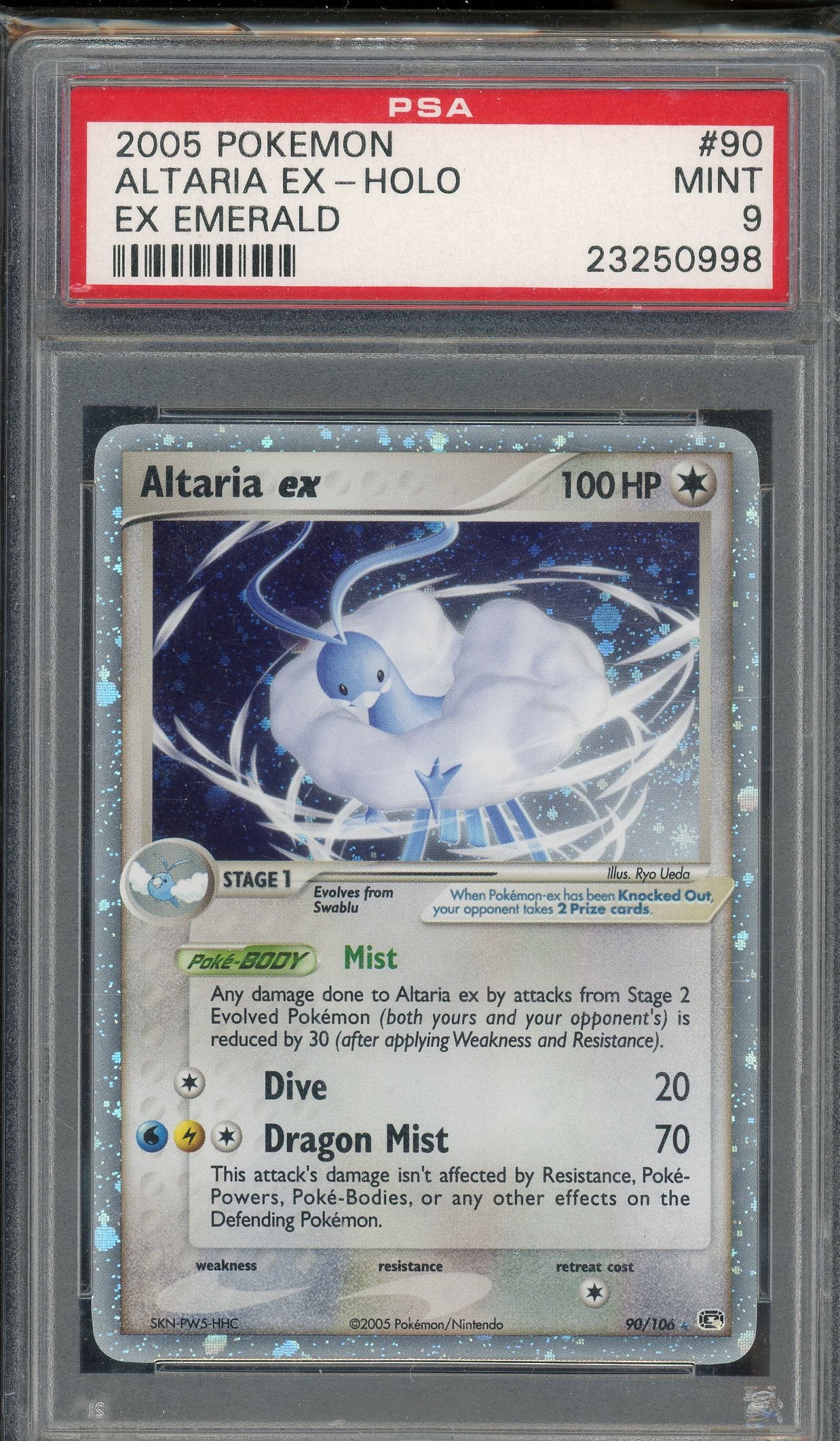 PSA 9 ALTARIA EX-HOLO EMERALD