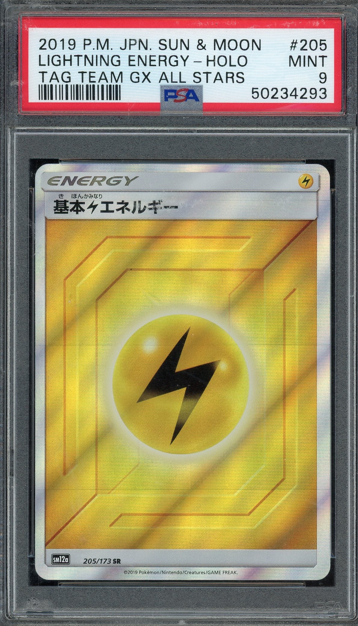 PSA 9 LIGHTNING ENERGY-HOLO