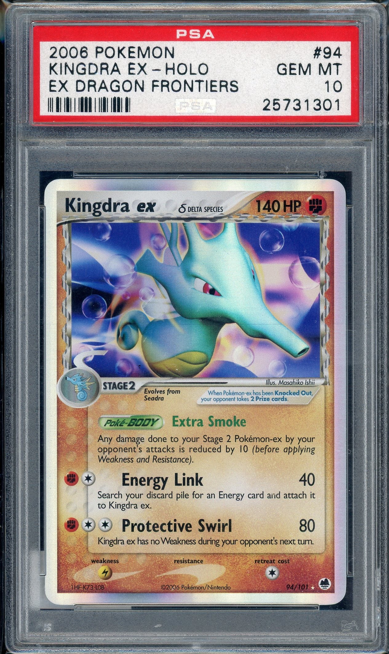 PSA 10 KINGDRA EX-HOLO DRAGON FRONTIERS