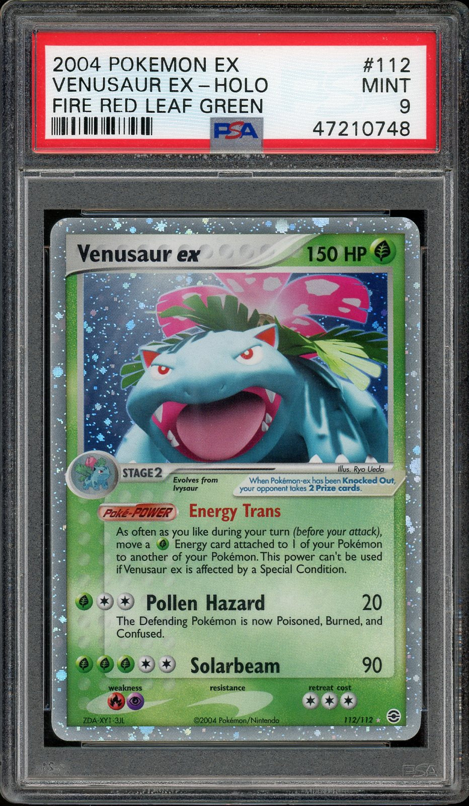 PSA 9 VENUSAUR EX HOLO FIRE RED LEAF GREEN