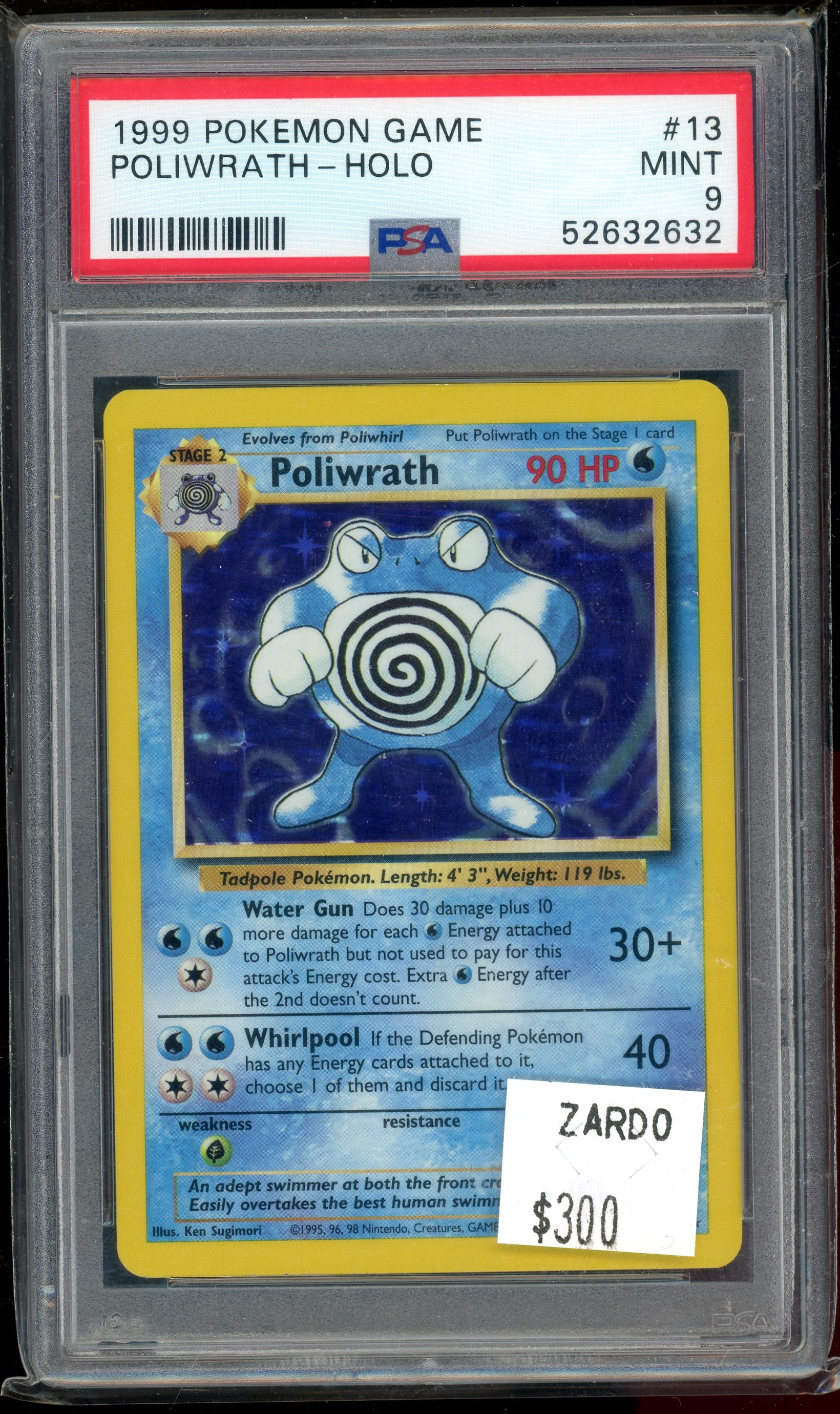 PSA 9 POLIWRATH-HOLO