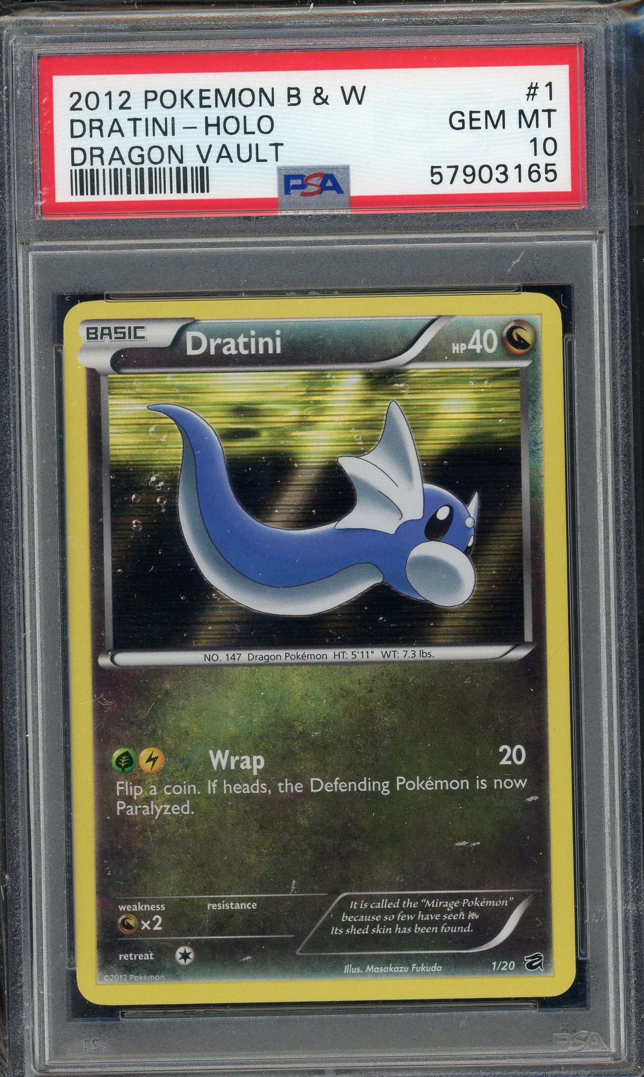 PSA 10 DRATINI-HOLO DRAGON VAULT