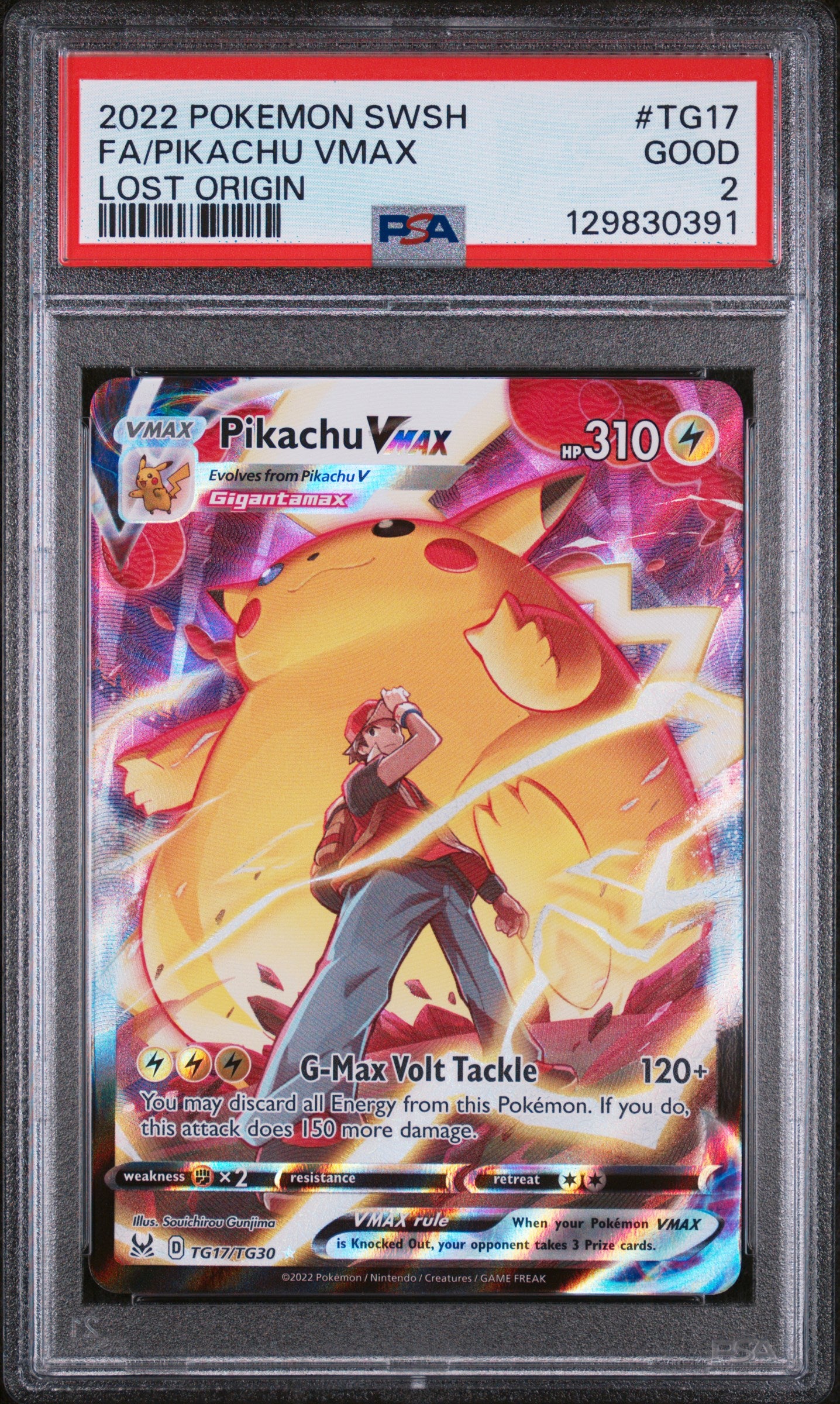 PSA 2  Pikachu VMAX #TG17/TG30 Lost Origin