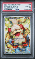 PSA 10 HISUIAN GRWOLITHE TWILIGHT MASQUERADE