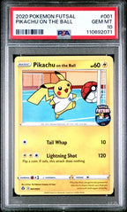 PSA 10 PIKACHU ON THE BALL
