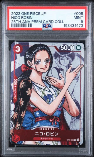 PSA 9 NICO ROBIN JAPANESE 25TH ANNIVERSARY