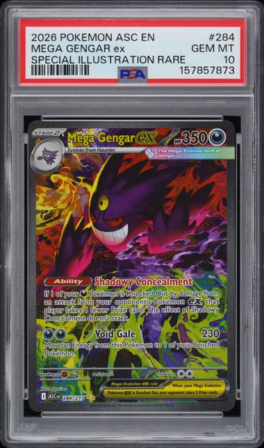 PSA 10 MEGA GENGAR EX ASCENDED HEROES