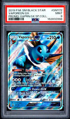 PSA 9 VAPOREON GX BLACK STAR PROMO
