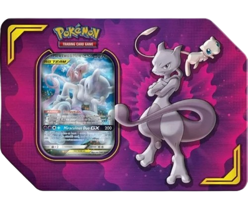 Tag Team Mewtwo & Mew Gx Tin